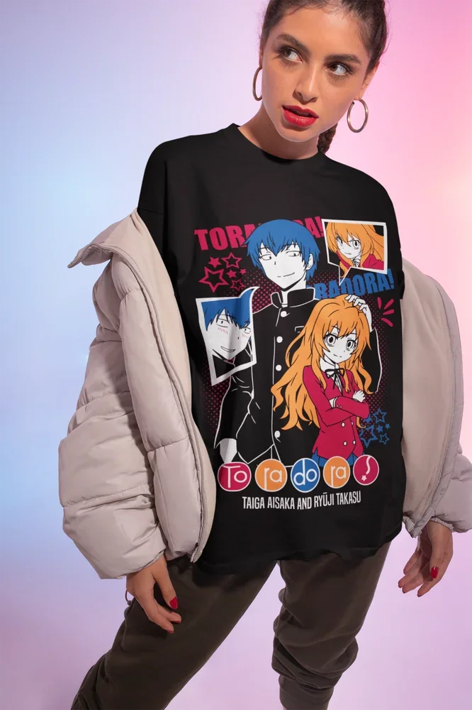 T-shirt Anime Kawaii, T-shirt Toradora, Taiga Ryuuji, Aisaka, Tokyo Asu, Toutes tailles, Cadeau