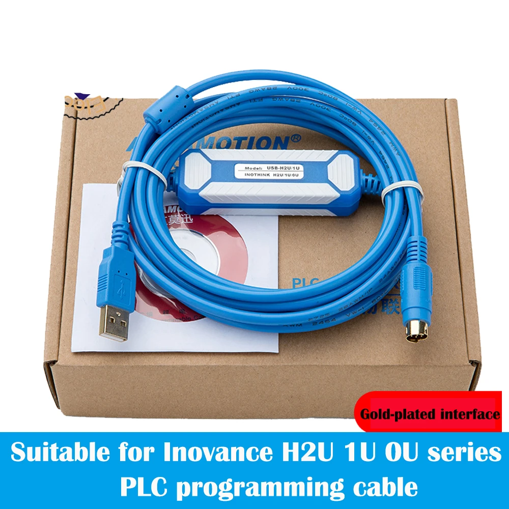 Application of H0U/H1U/H2U series PLC programming Huichuan cable data download line USB-H2U 1U 0U