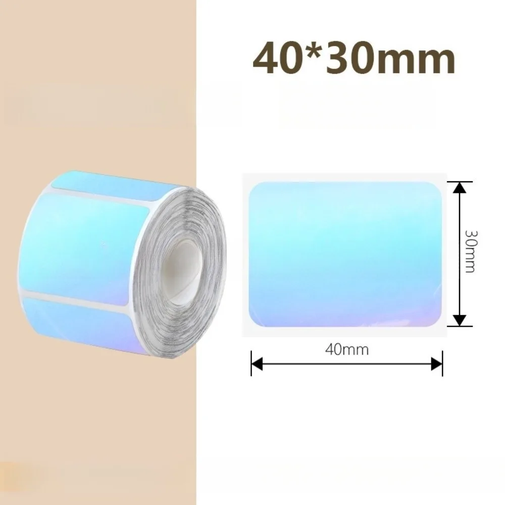 230pcs New Thermal Laser Label Paper 40x30 mm Tear-resistant Label Roll Self Adhesive Waterproof Rectangular Label
