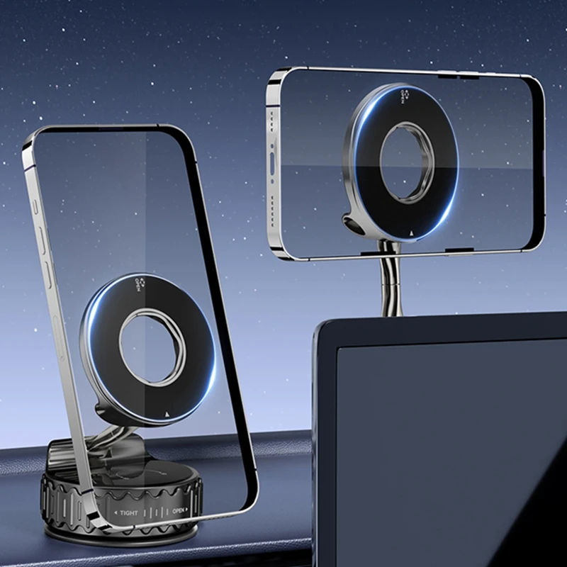 

Новый магнитный вакуумный автомобильный держатель для телефона 360° ° Вращающаяся присоска, навигационная подставка, кронштейн, автомобильный держатель для ванны/автомобиля, универсальный