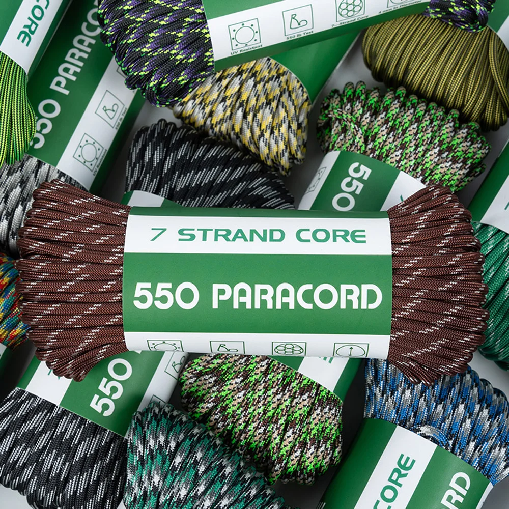 

Paracord 550 Jungle Series 7-Strand 4mm Polyester Outdoor Survival Rope for Bracelet Braiding Multipurpose Utility Cord NA160S