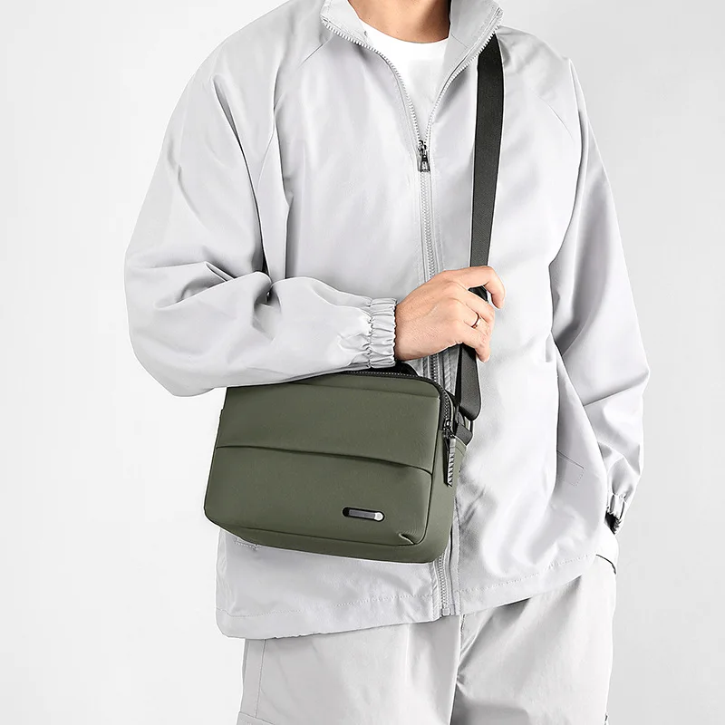 New Crossbody Bag Waterproof, Wear-resistant, Men's Chest Bag Sports Trendy Brand Multifunctional Workwear Casual Men's Bag