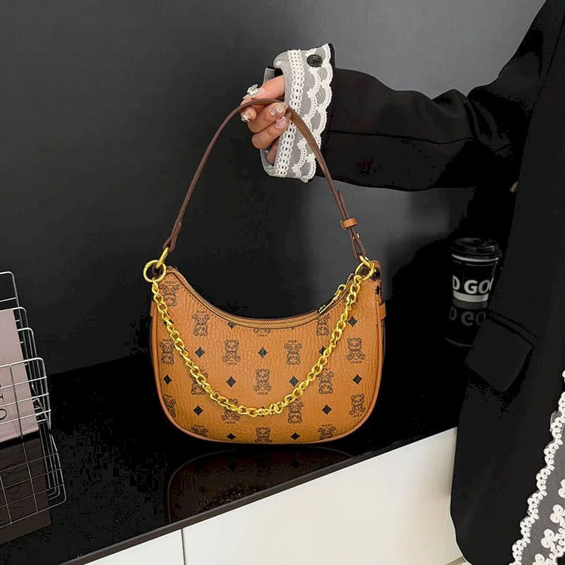 

Elegant Shoulder Bags Women Korean Style Versatile Handbags Office Lady Fashion Luxury Leather Underarm Bags Hot Selling Item