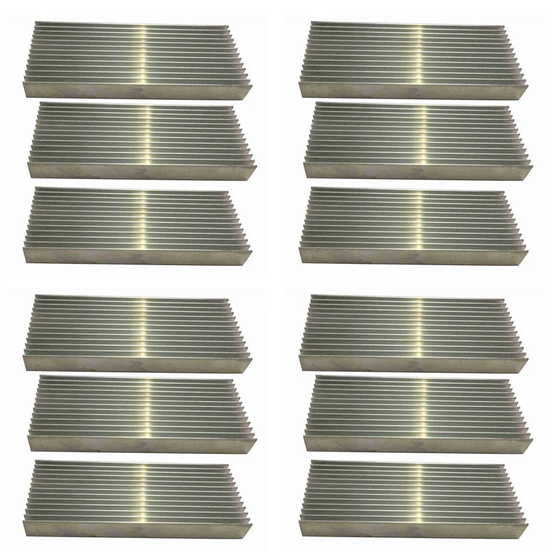 

CJSD-12 Pcs Aluminium Power Amplifier Heatsink Heat Sink 100X40x11mm