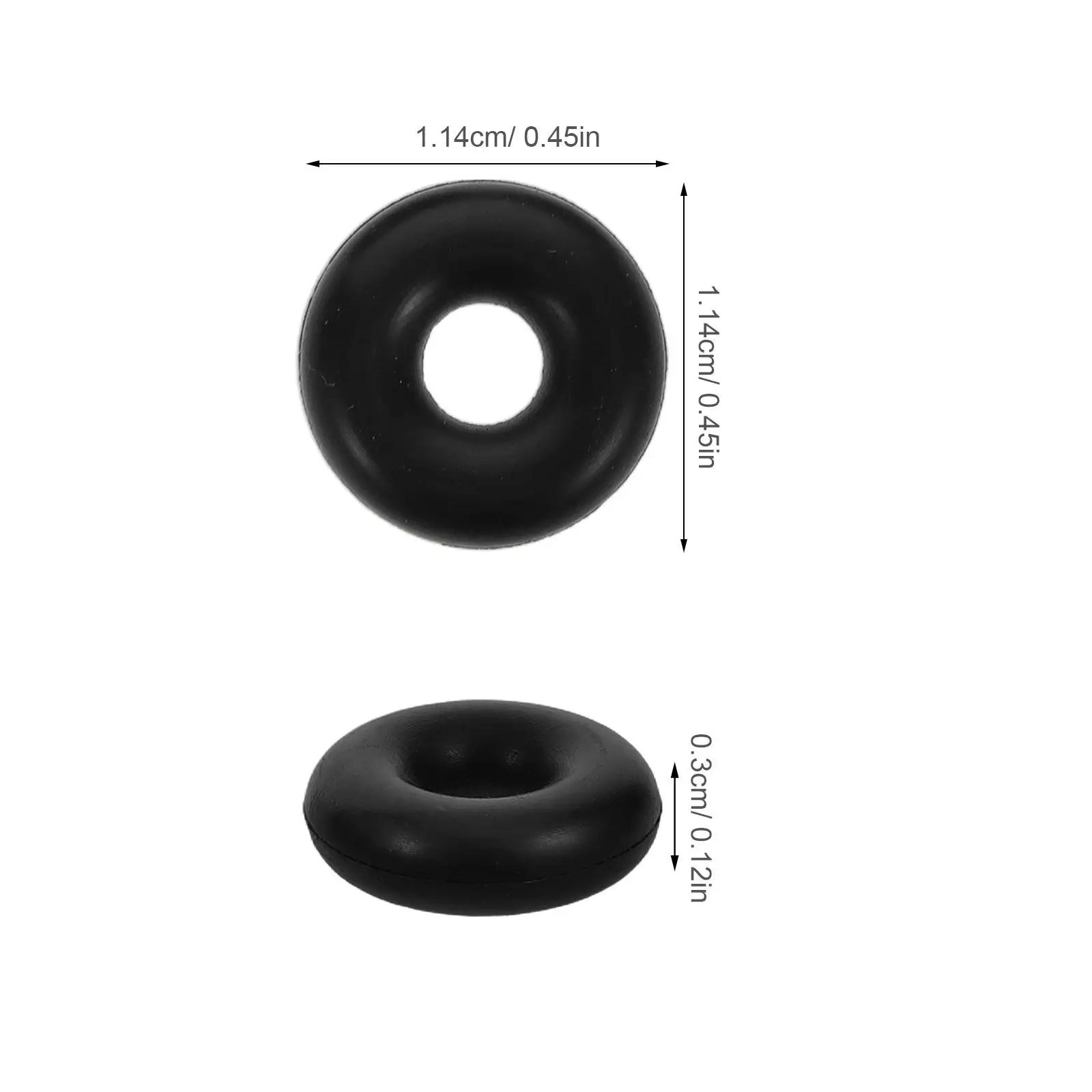 15 Pcs Fitness Equipment Rubber Ring Gym Cable Stopper Black Exercise Attachment Rings