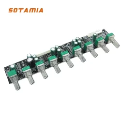 SOTAMIA 7.1 Preamplifier Amplifier Tone Board Independent Volume Adjustment Bass Frequency Adjustment Automatic Mute DIY 7.1 Amp