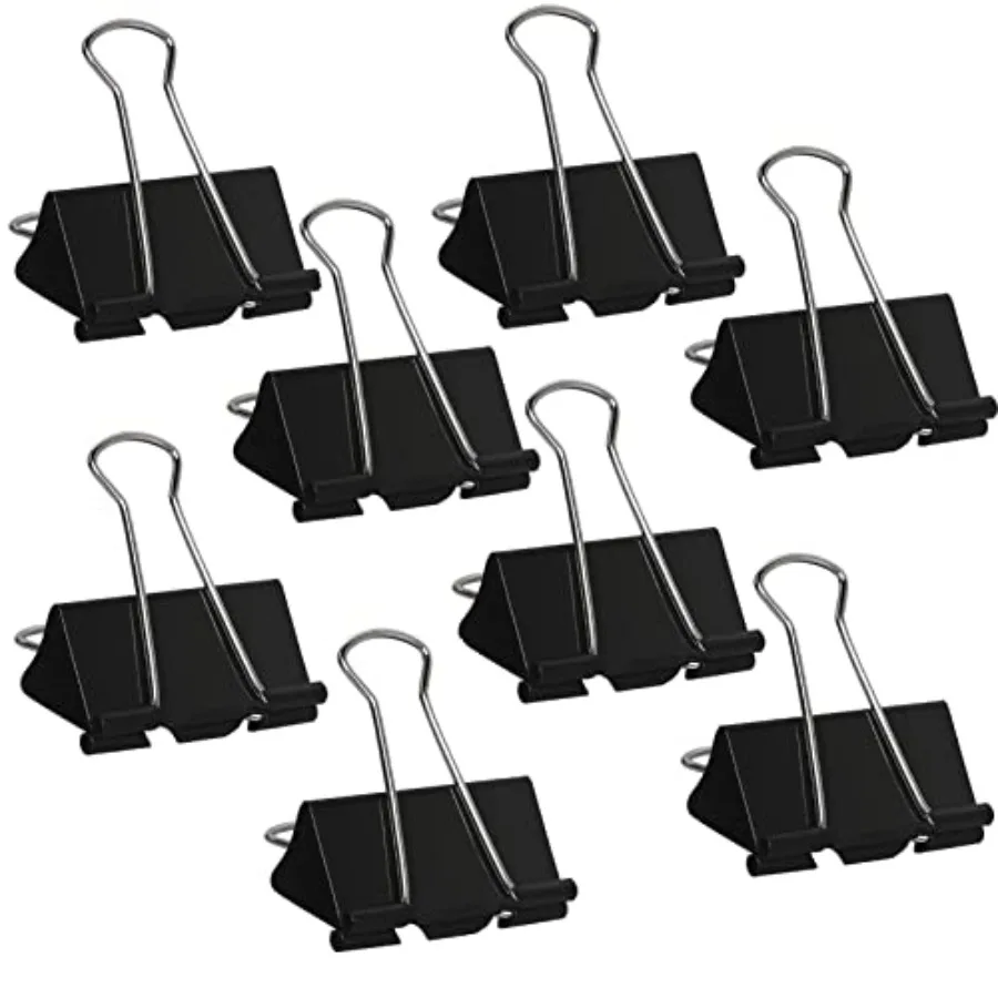 

Medium Binder Clips 1.6 Inch 60 Pack,Large Binder Clips Medium Paper Clamps for Office and Home Supplies, Black