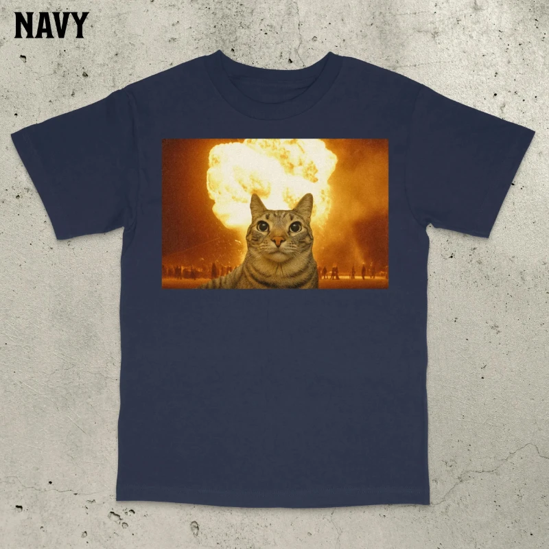 Cat Explosion Shirt, Brain Rot Shirt, Ironic Cat, Popular Meme Shirt, Viral Meme Shirt, Offensive Shirt, Funny Meme Shirt