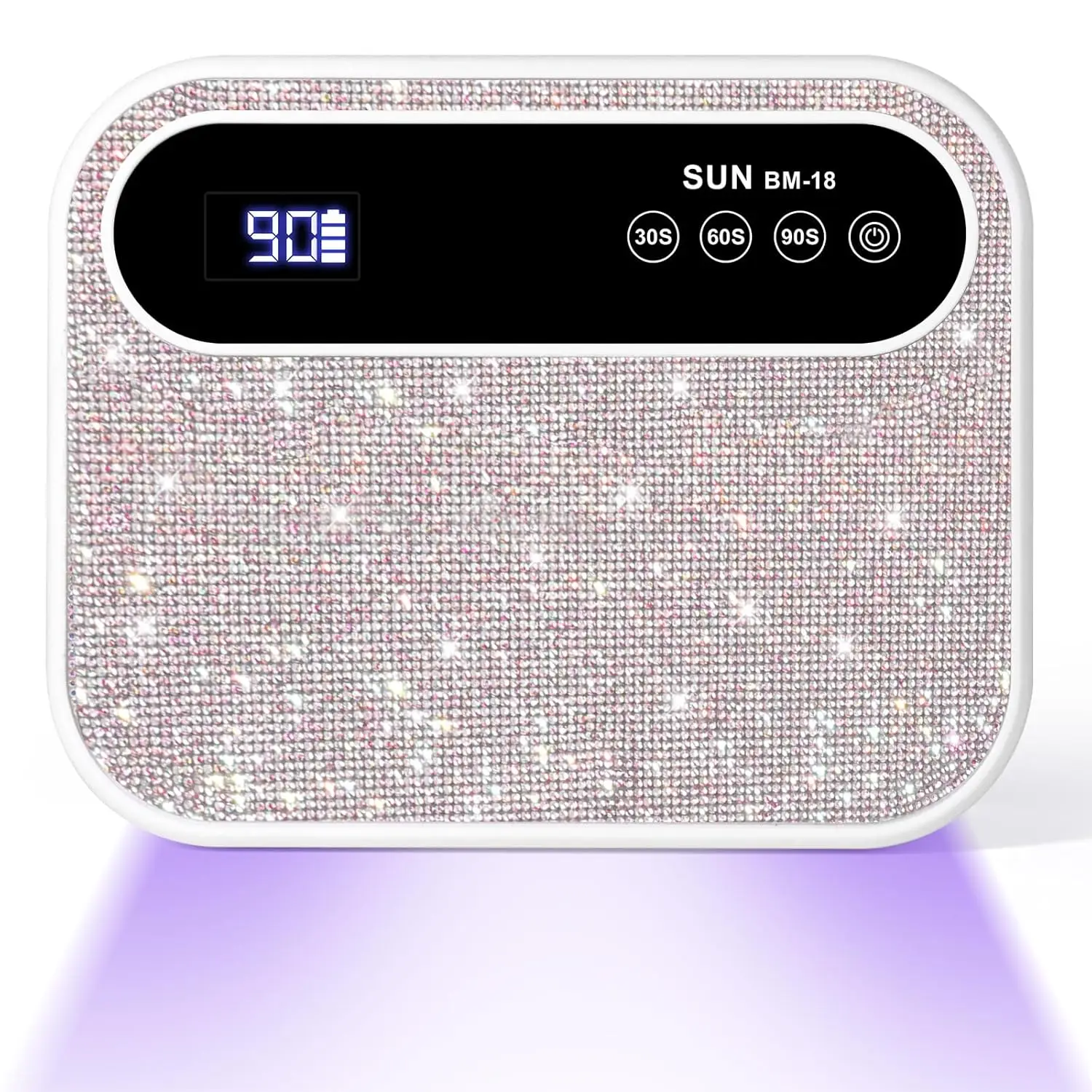 

126W Rechargeable LED Nail Lamp with Auto Sensor, Fast Curing for Gel Polish at Home or Salon