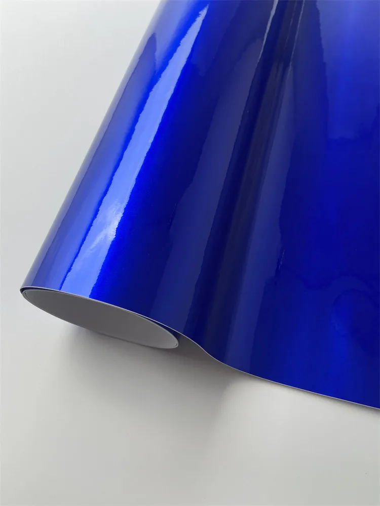 AliExpress Aomior Glossy Candy Blue Vinyl Wrap Film Metallic Waterproof Bubble Free Sticker Decal For Car Accessories Motorcycle Bike DIY Sticker