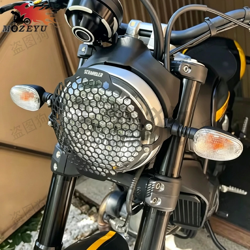 2027 Scrambler 800 Headlight Grille Guard For Ducati Scrambler Icon Dark Full Throttle Nightshift 2015- Headlamp Protector Cover