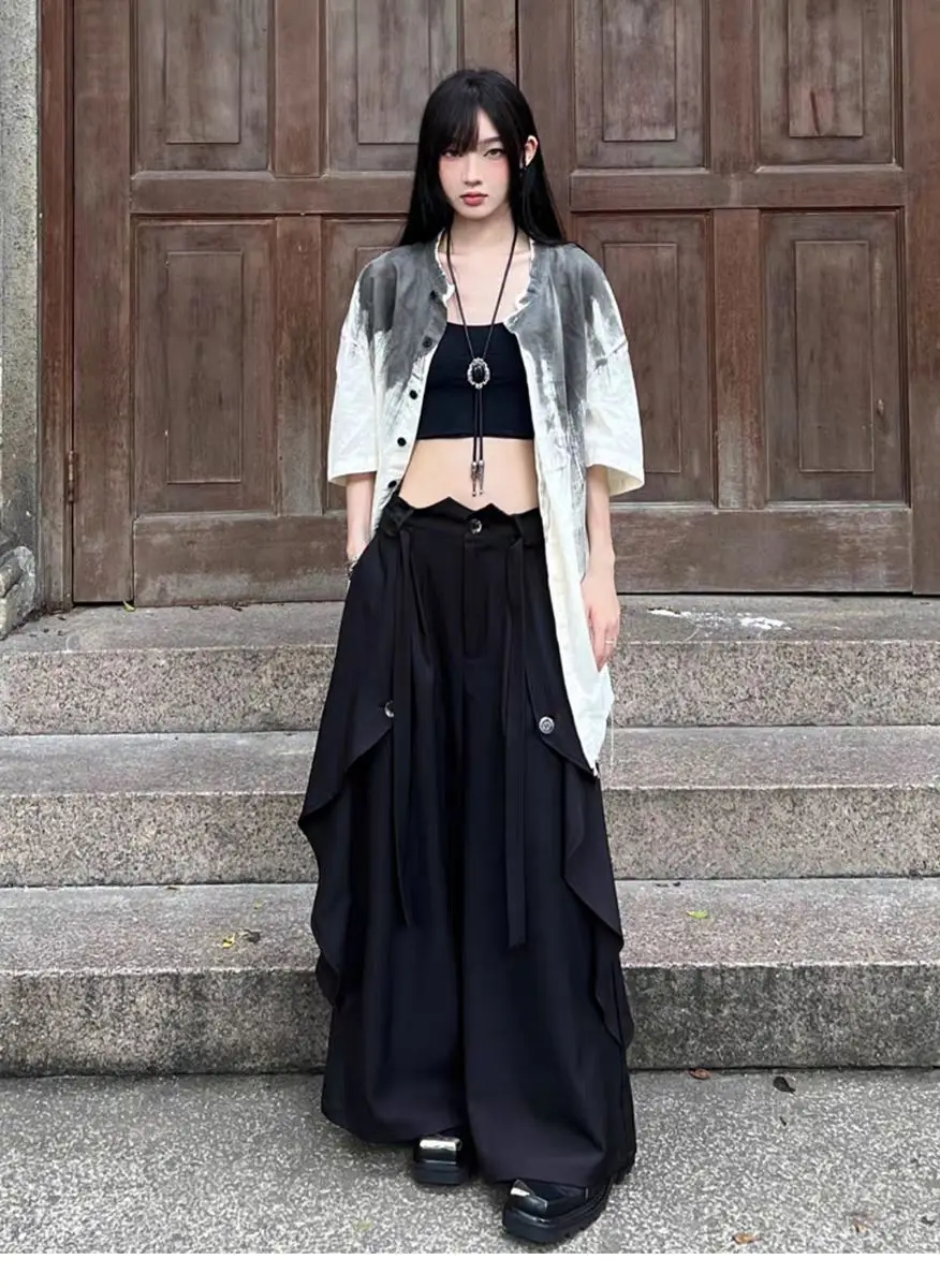 

Широкие брюки, женские зимние брюки с флисовой подкладкой, плюшевые, толстые, тяжелые, теплые, софтшелл, уютные, расслабленные, для поездок на работу, Harajuku