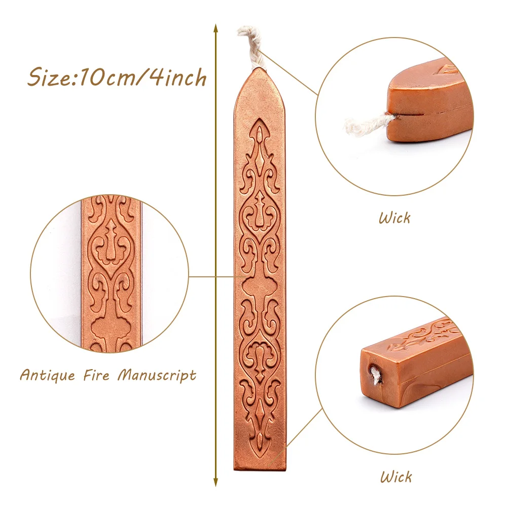 Assorted Colors Sealing Wax Stick DIY Vintage Stamp Seal Wax Wedding Invitation Envelope Seal Gift Card Decoration Craft