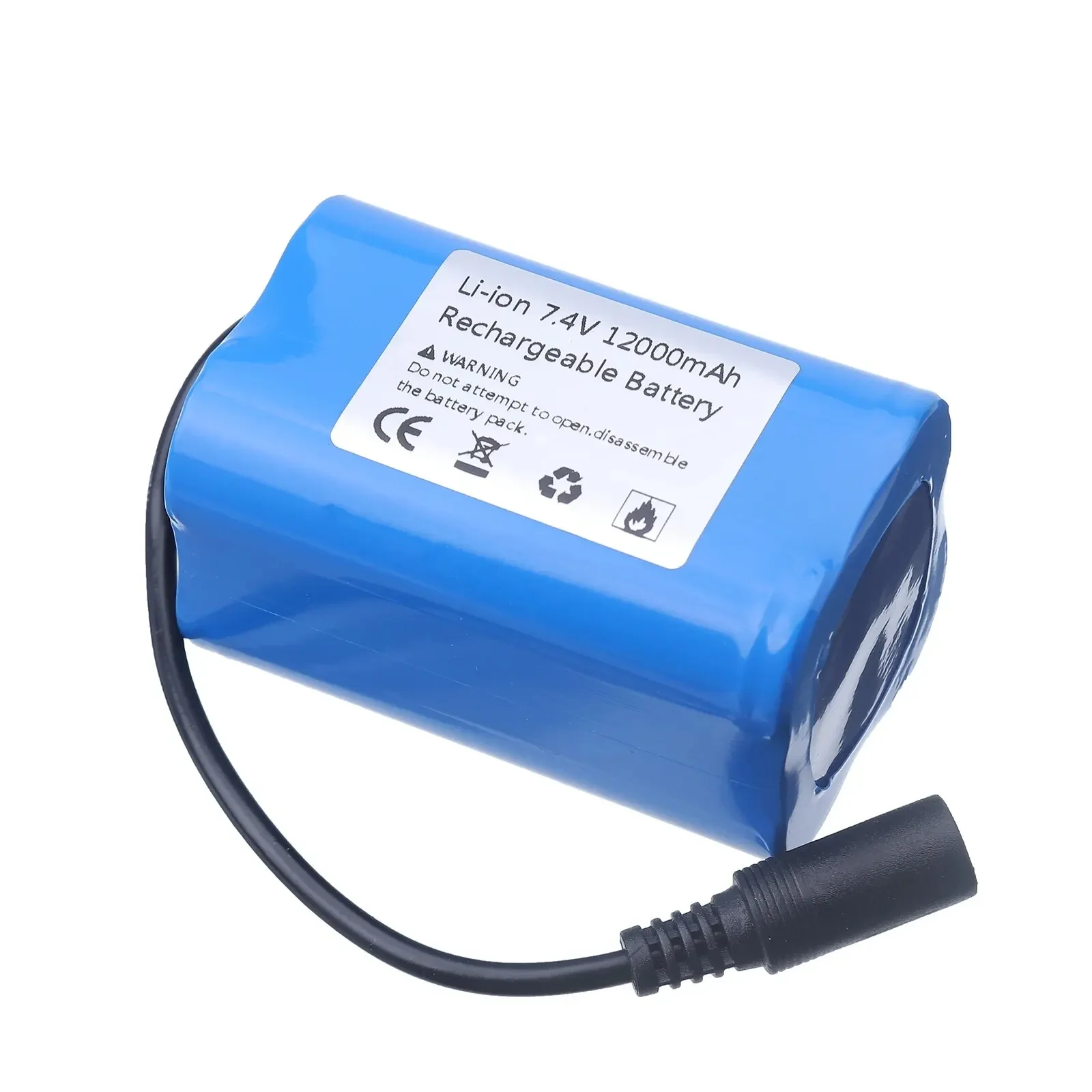 7.4V 12000mAh High Performance Battery for T188 T888 2011-5 V007 C18 H18 Remote Control Fishing Bait Boat Upgrade with Charger