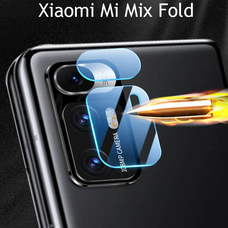 

For Xiaomi Mi Mix Fold 5G Tempered Glass Lens Film Camera Protector For Mi Mix Fold M2011J18C Rear Camera Transparent Lens Case