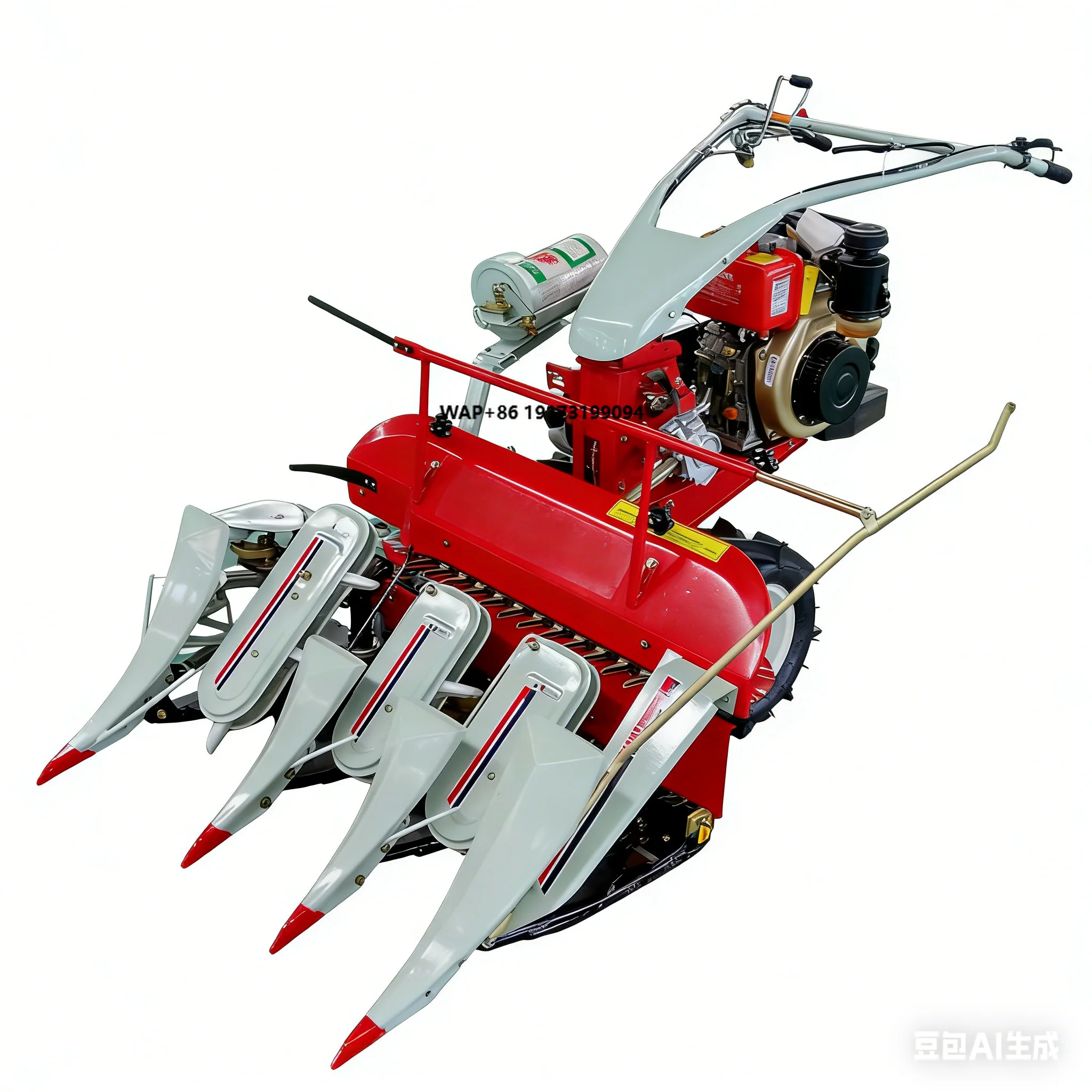 Hand Held Mini Wheat and Rice Harvesting Machine With Engine Power