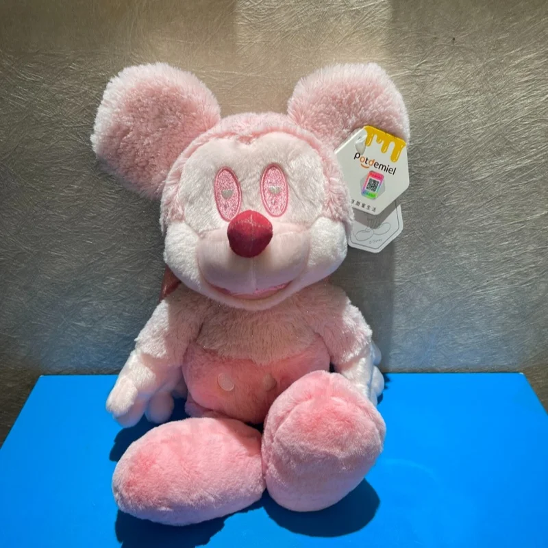 

Розовые плюшевые игрушки Микки и Минни, плюшевые брелоки, подвески для телефона/рюкзака, украшения для признания в любви, парные куклы, сувенир