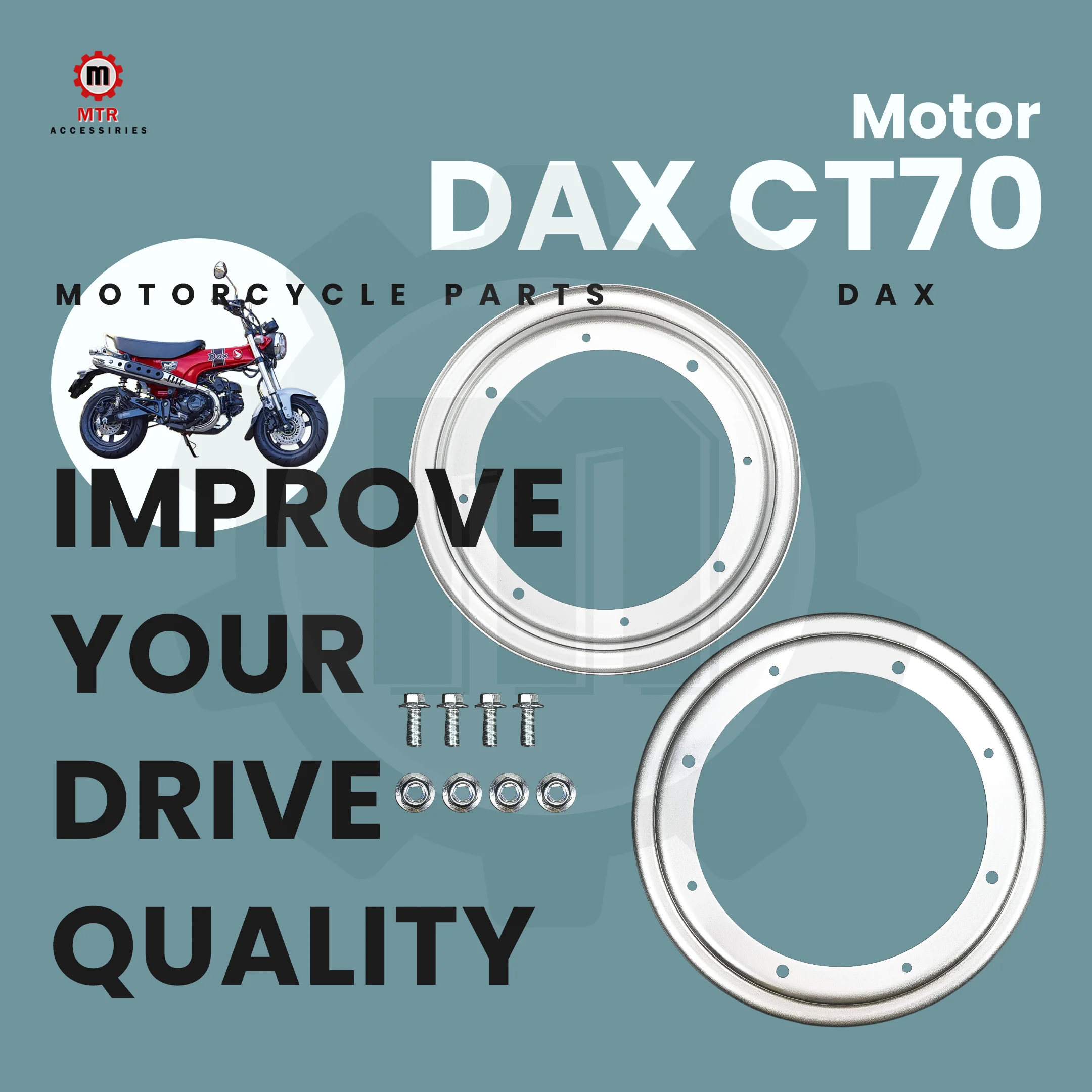 

2,75-10 "диски CT70 Ступица колеса ST70 Диски с разделенными спицами Стальные серебристые DAX CT70 ST70 Запчасти Аксессуары для мотоциклов