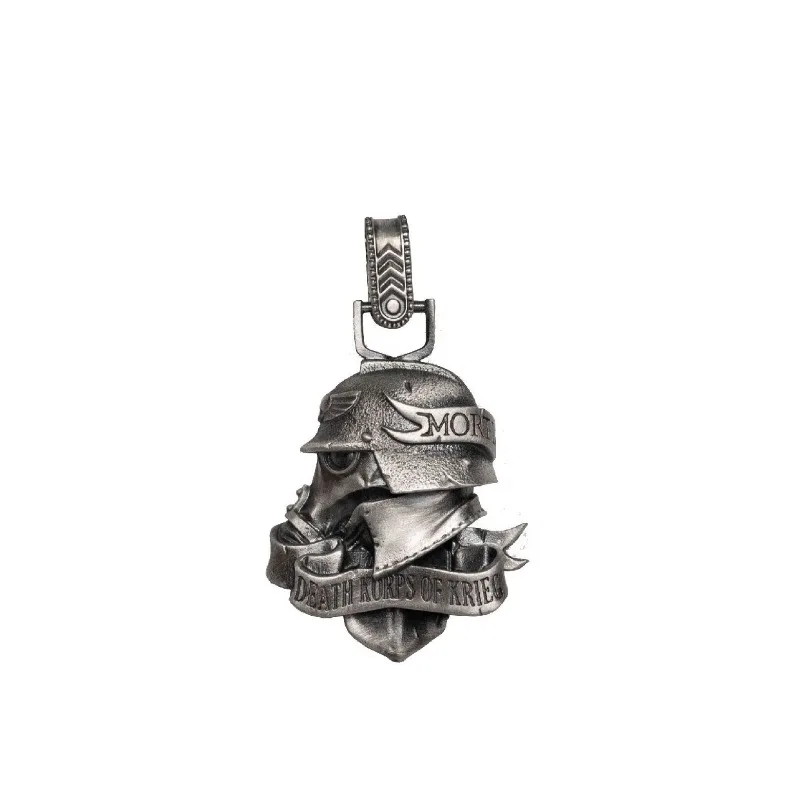 Astra Militarum Death Korps of Krieg Memento Mori Pendant Other-Copper Chain Fine Jewellery Bronze Link Chain Charms