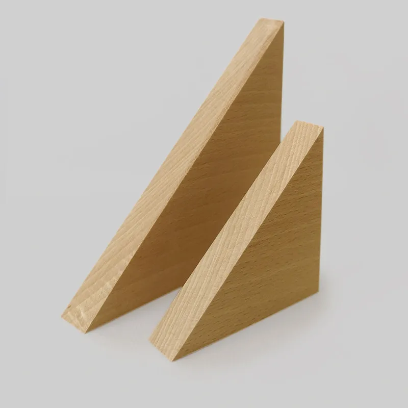 Thick 3-8mm Basswood Board Equilateral Triangular Wood Boards DIY Handmade Models Irregular Solid Wood Blocks Side Length 5-12cm