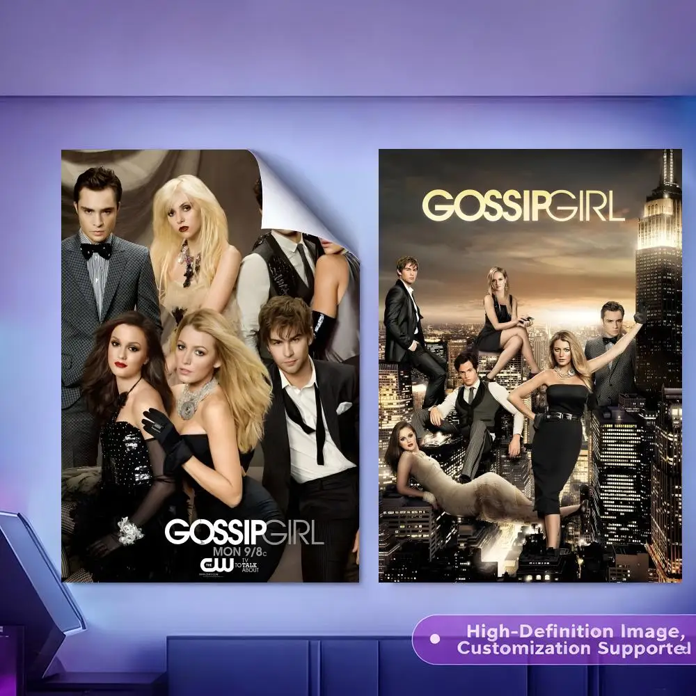 G-Gossip Girl TV Show Painting Calligraphy HD Canvas Poster Crease Free Waterproof All Space Wall Decor