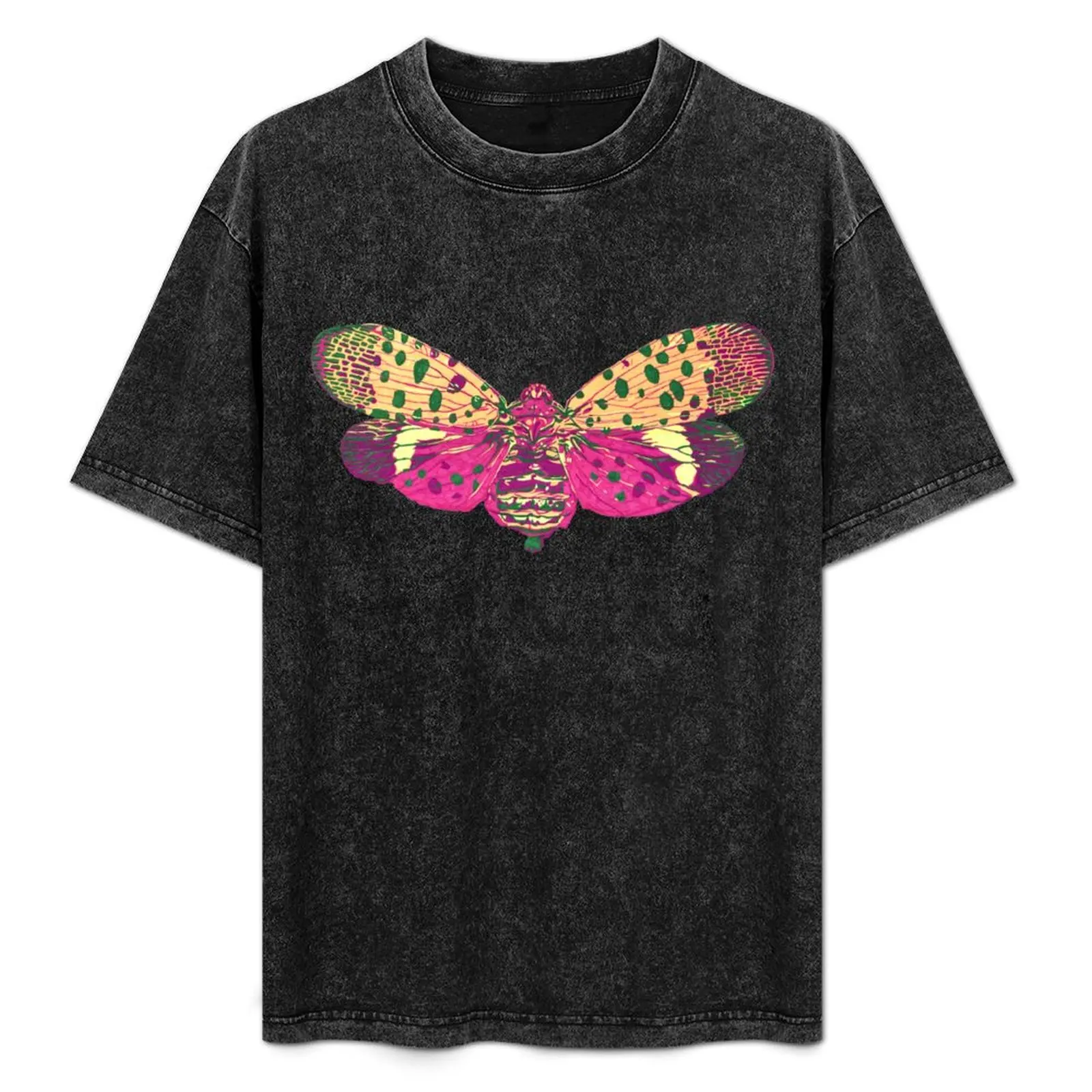 

Spotted Lantern Fly T-Shirt Work Basic Short Sleeve Top