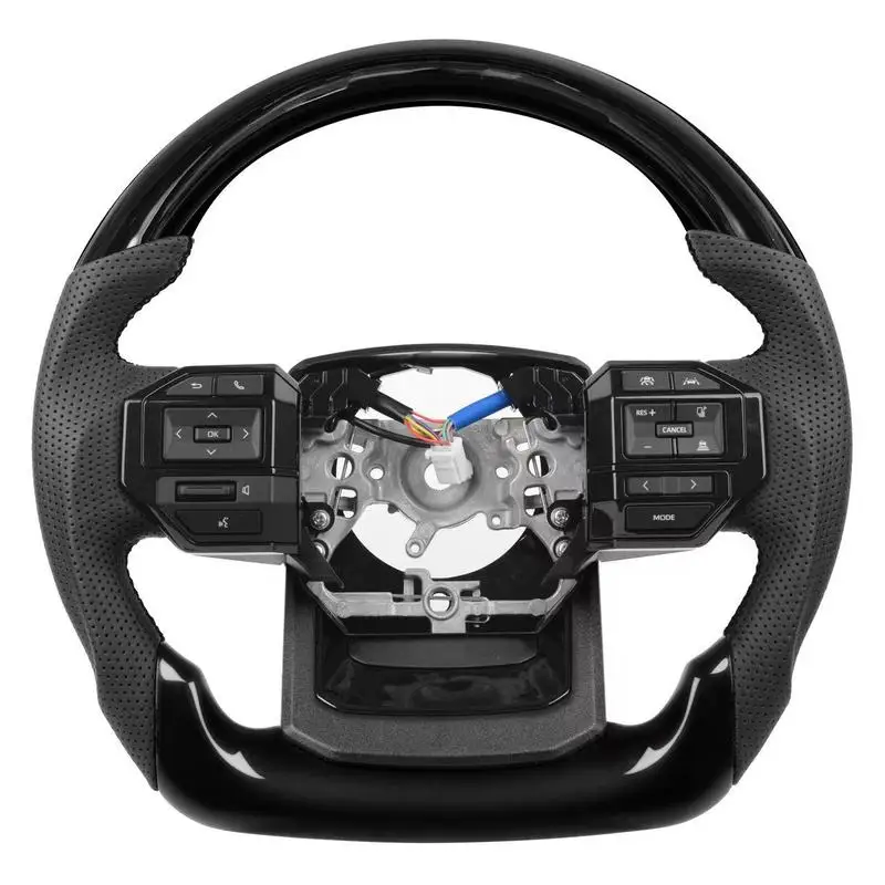For Toyota Camry Highlander FJ Prado Land Cruiser LC250 Old To New Carbon Fiber Steering Wheel Assembly With Decorative Cover view 6