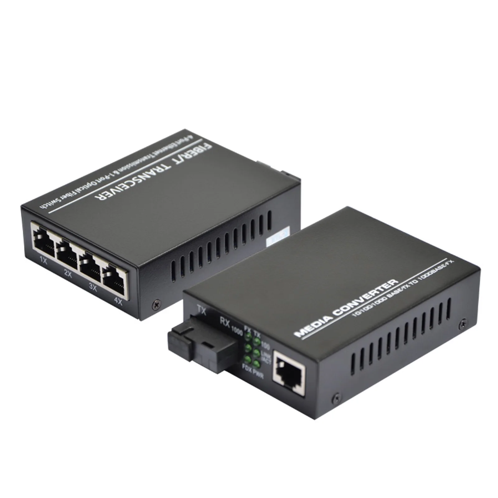 Imagem -04 - Switch Gigabit Ethernet Fiber Port Portas Porta 1.25g Fibra Óptica Media Converter 10 Mbps 100 Mbps 1000mbps Rj45