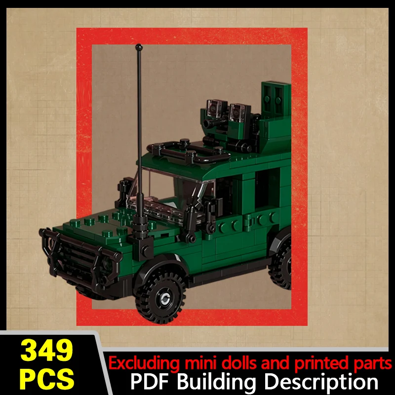 Multirole Off-Road Vehicle Model MOC Building Bricks War Equipment Style Modular Technology Gifts Holiday Assemble Toys Suit