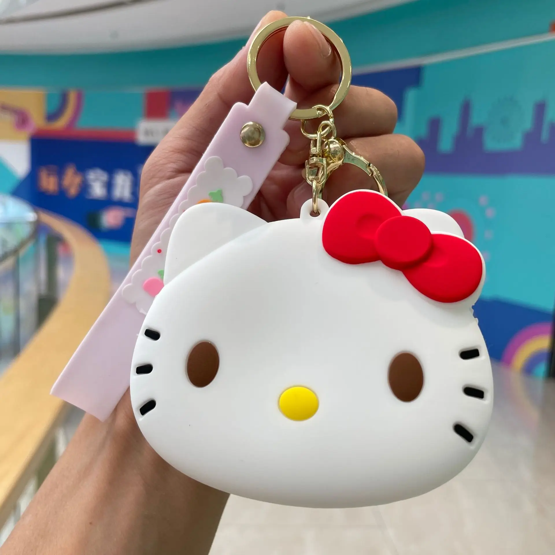 Śliczny Kulomi mały portfel brelok Yugui torba dla psa wisiorek prezent anime hello kitty makijaż Chiikawa