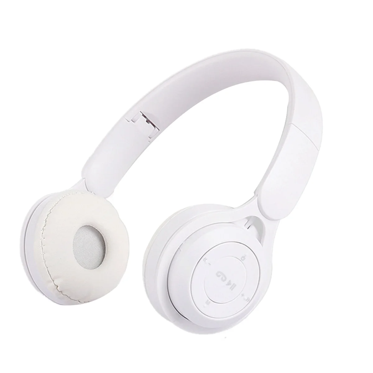 Casque Bluetooth Y08 pour enfants, bande de sauna, sans fil, portable, pliable, blanc