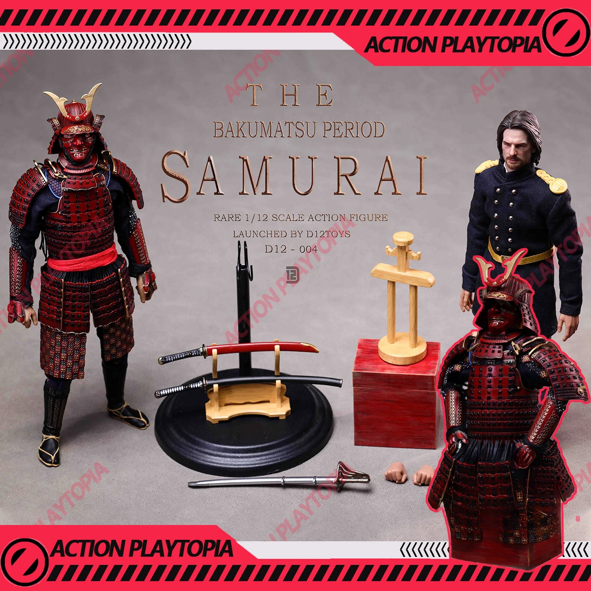 

D12TOYS 1/12 Фигурка-конструктор D12003/04 «Самурай эпохи Бакуматсу» — Тадайоши, 2 варианта сборки, коллекционная модель, подарок