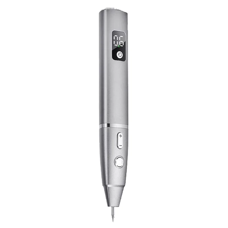 Mole Spotting Pen Laser Spotting Pen Beauty Instrument Painless Spotting Pen Silver Gray 1Set