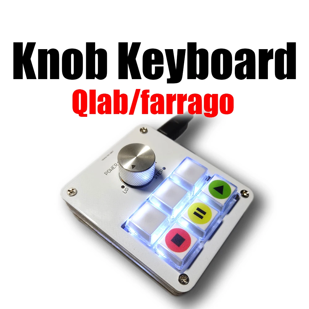 Qlab Farrago Media Controlador de Teclado Profissional sem Unidade Áudio Reprodução de Música Teclado