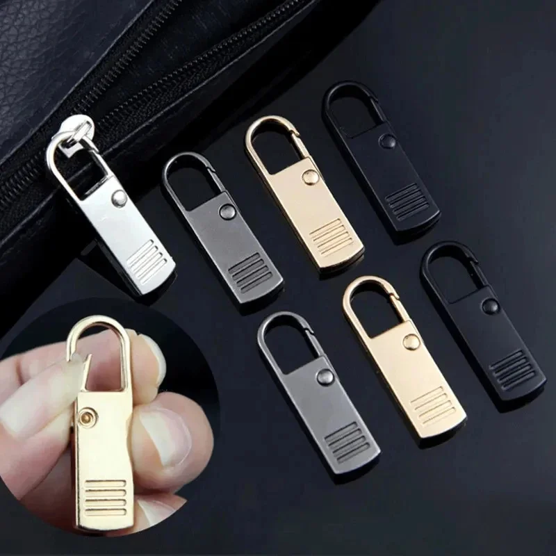 5-15pcs Zipper Slider Puller Instant Zipper Repair Kit Replacement For Broken Buckle Travel Bag Suitcase Zipper Head DIY Craft