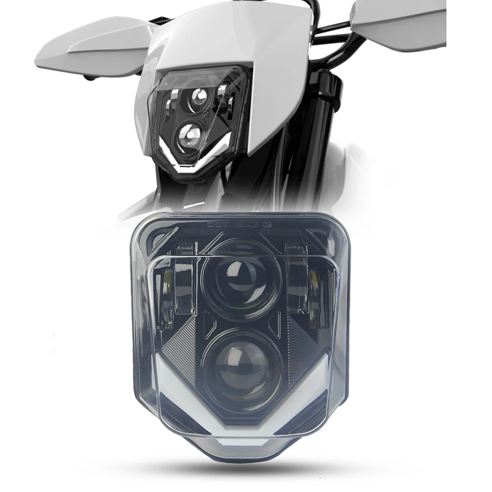 AliExpress SPARXMARI Motorcycle Headlight Moto LED Light Headlights For Husqvarna TE FE TC FC 125 250 300 350 450 501 701 250i 300i Enduro Dirt Bike