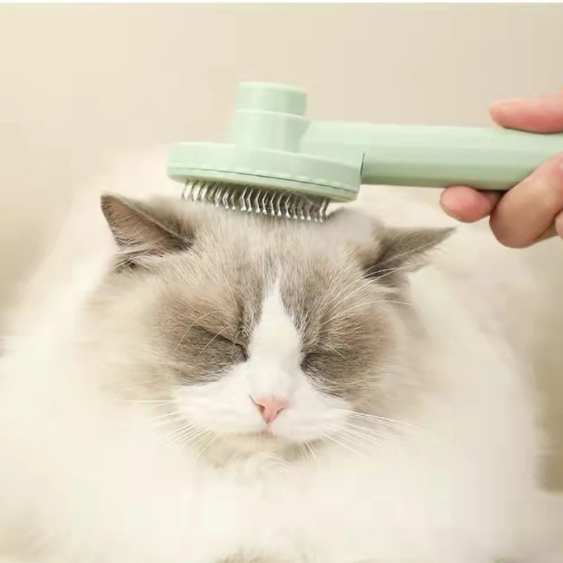 Cat Brush Pet Comb Self Cleaning Slicker Brush Remove Hair Grooming Brush Pet Dematting Comb Beauty Slicker Dog Comb