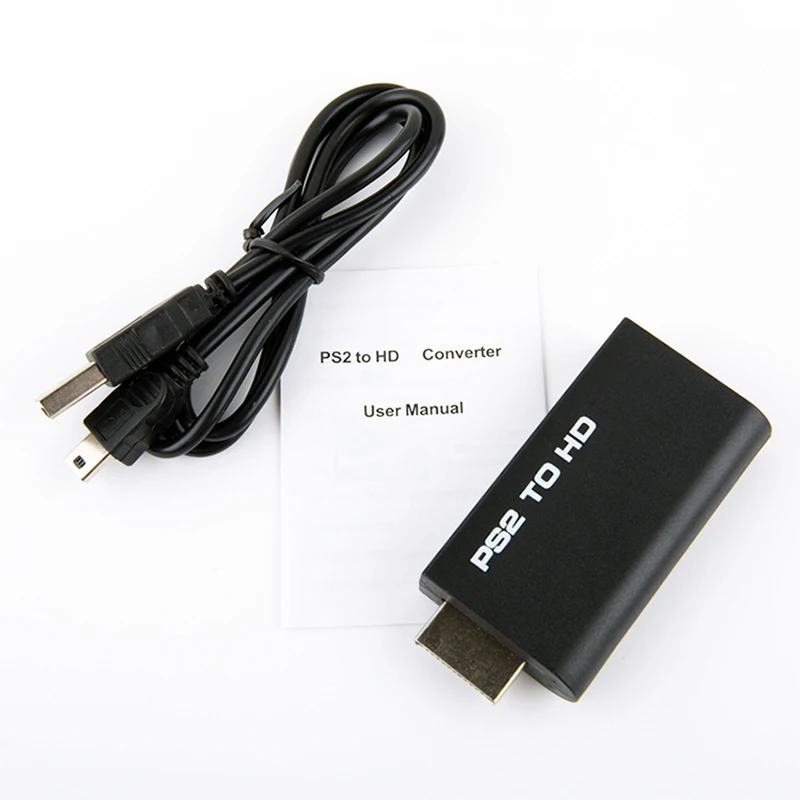 PS2 to HDMI-compatible Converter Adapter Supports PC All Ps2 480i 480p 576i Display Modes HDMI-compatible Audio Video Adapter