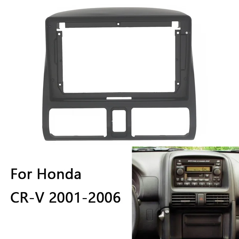 9 Inch 2 Din Head Unit Car Radio Fascia For Honda CR-V 2001-2006 Auto Stereo Audio Player Panel Dash Kit Frame Bezel Faceplate