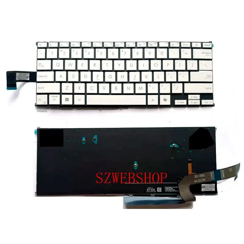 

New Laptop For Asus Zenbook S 16 UM5606 UM5606W UX5606SA UX5606 Keyboard US White W Backlit