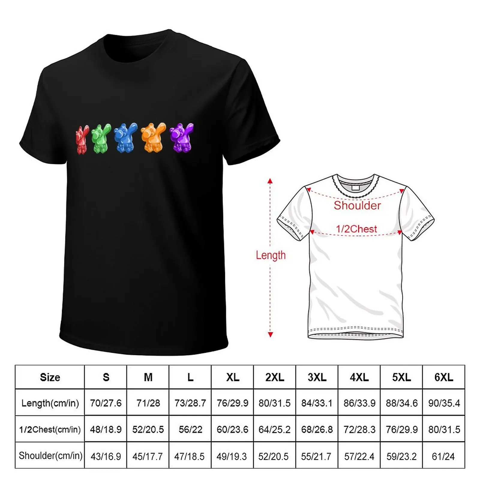 Dabbing Candy Bear Dab Gummy Fruit Treat T-Shirt Soft Anti-Shrink Cotton Tee