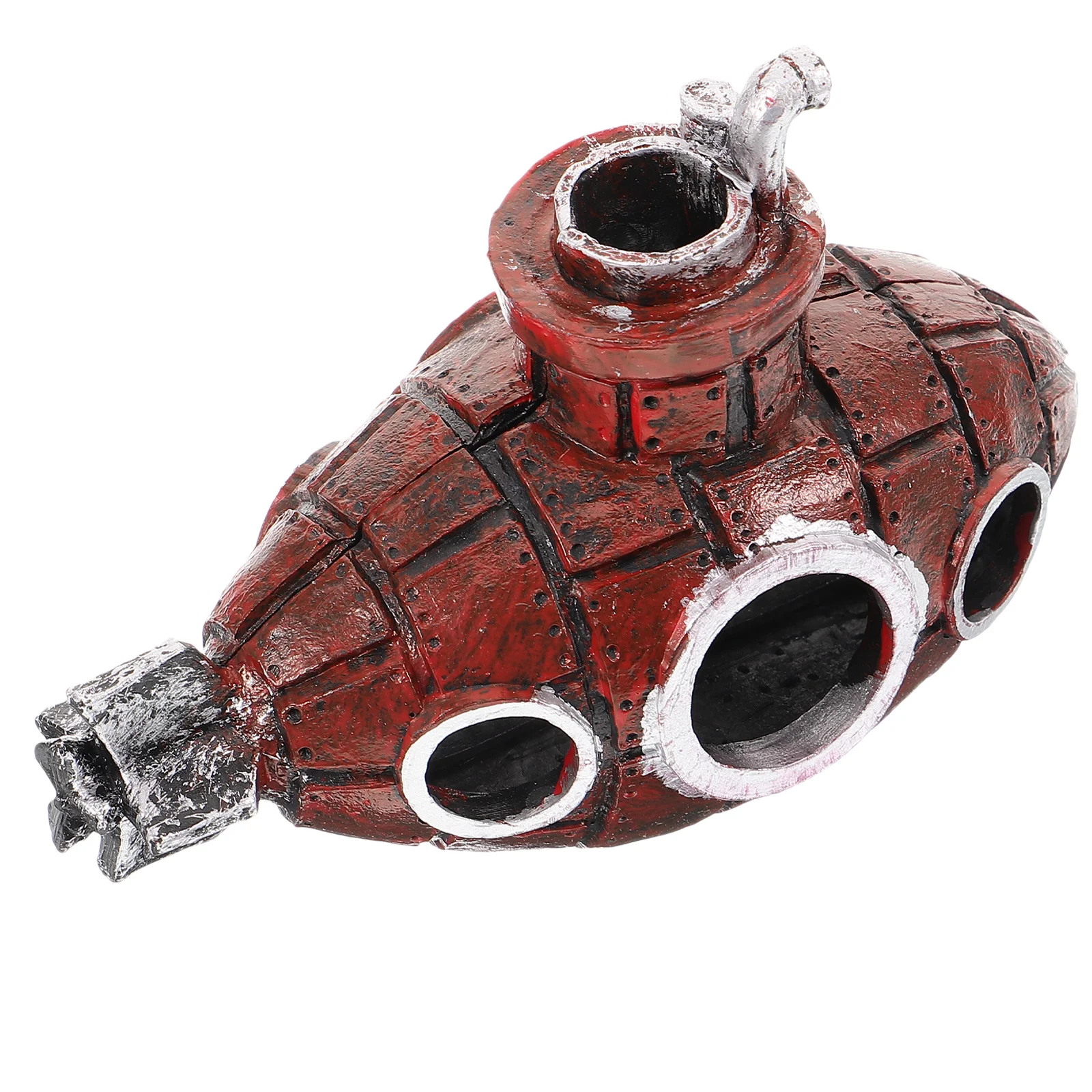 

Aquarium Submarine Ornament Resin Fish Tank Decor Lovely Hideaway Cave for Playing Hiding Egg Laying Aquarium Decor