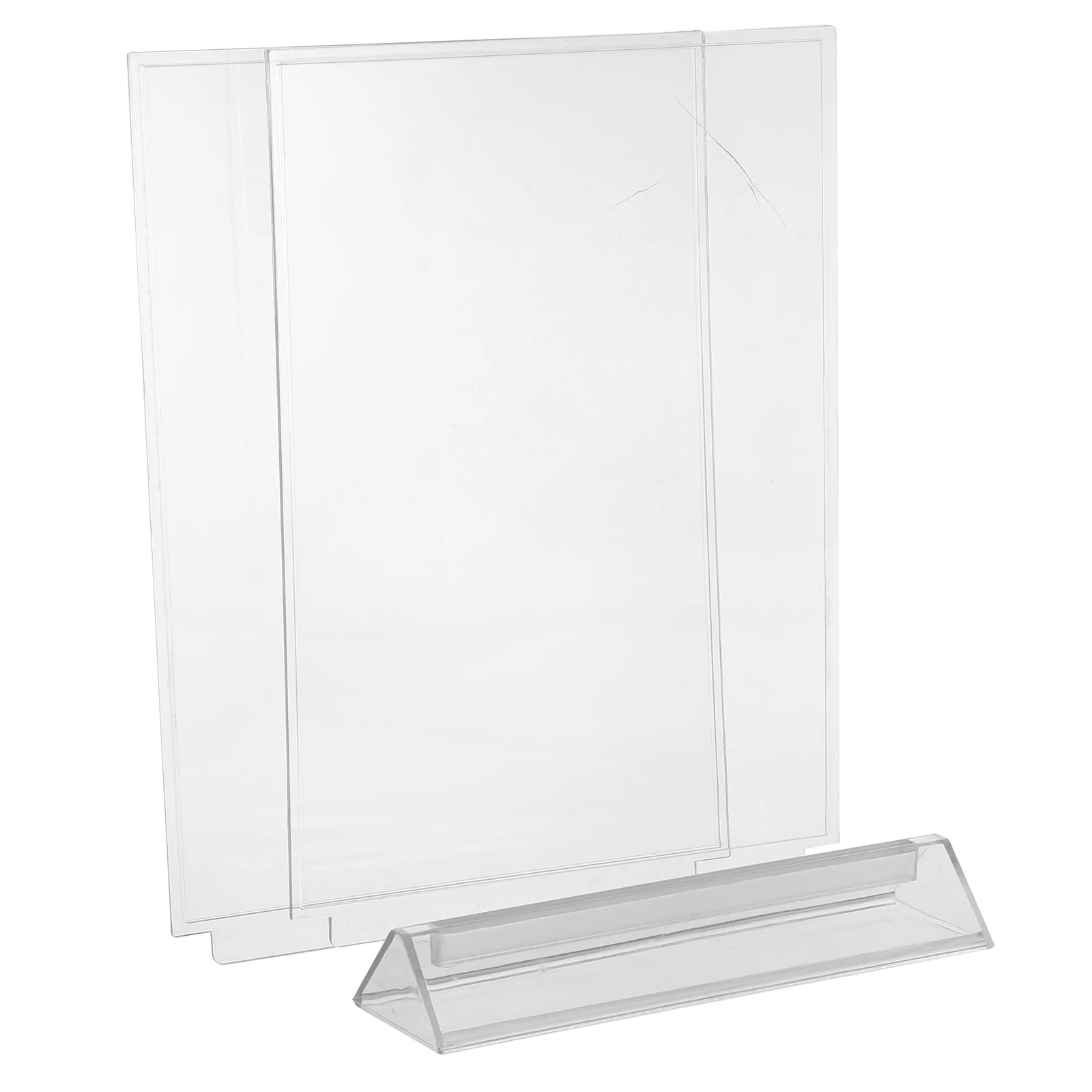 

Прозрачный настольный держатель меню, пластиковая подставка для ресторана, кафе, настольная вывеска, настольная подставка