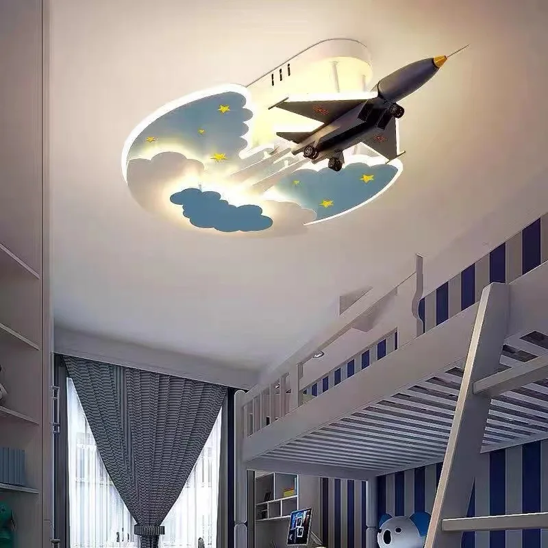 Modern LED Chandelier lighting for living room bedroom lustre de plafond Cartoon airplane ceiling Chandelier lights for boys