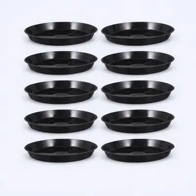 

10 Pcs Flower Pot Base Small Tray Plastic Flowerpot for Plants Planter Water Bonsai Round Trays Circular Plate Pots Indoor