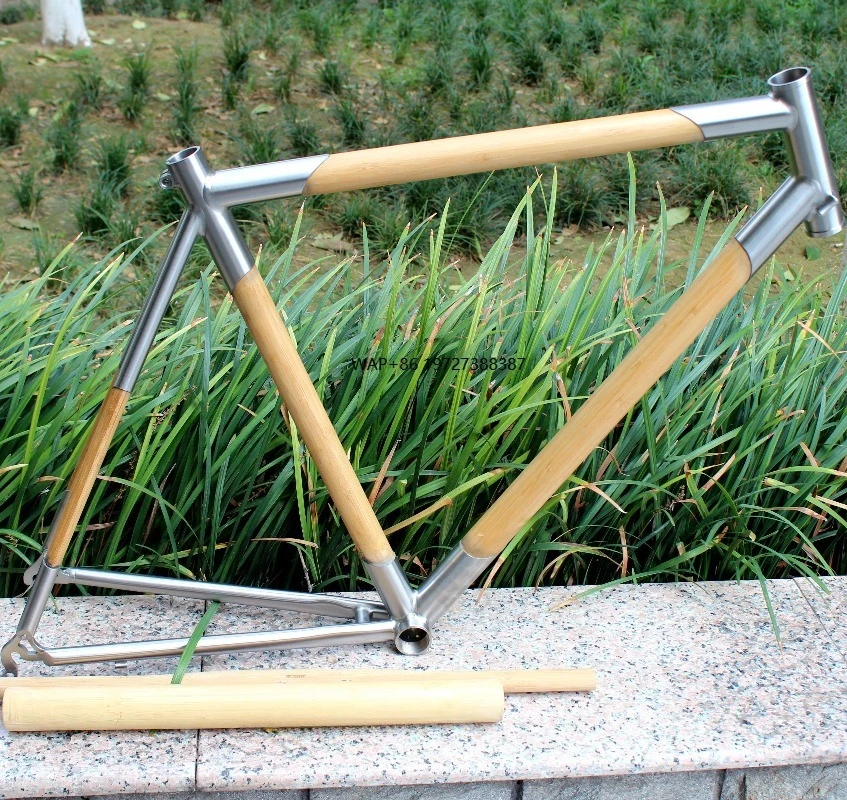 

Titanium Combine with Bamboo Bike Frame Titanium Road Bicycle Frame Titanium Mountain Bike Frame