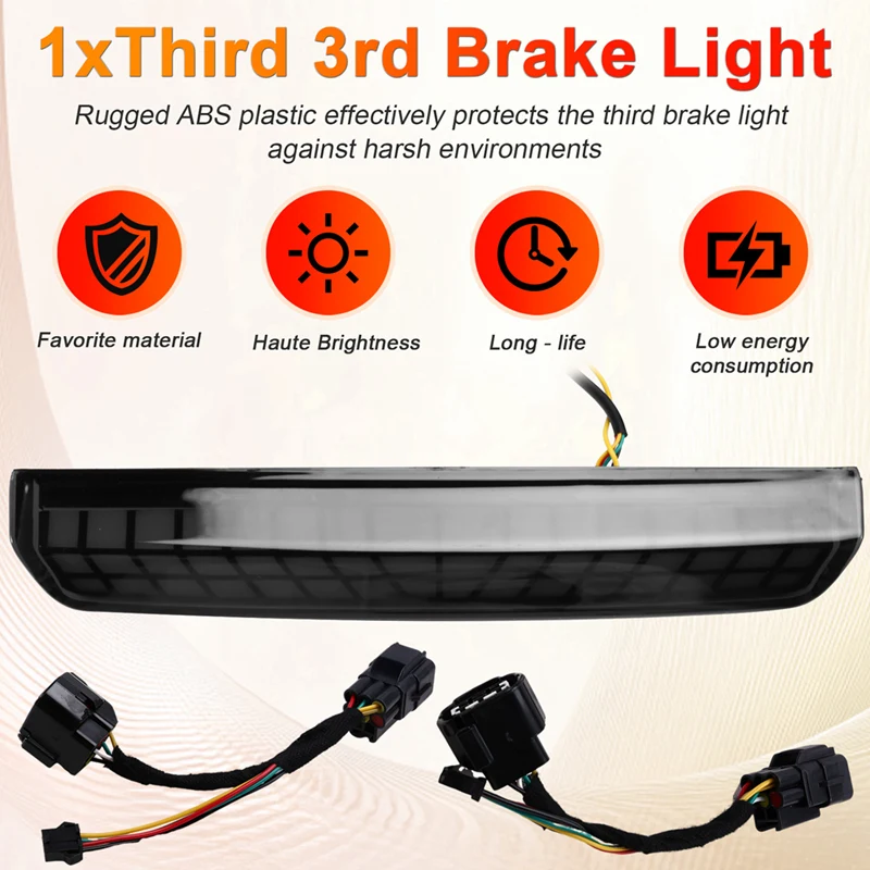 Third 3Rd Brake Light For Toyota Prado 250 LC250 2024, High Mount Brake Light, Rear Running Light+Brake+Turn Signal