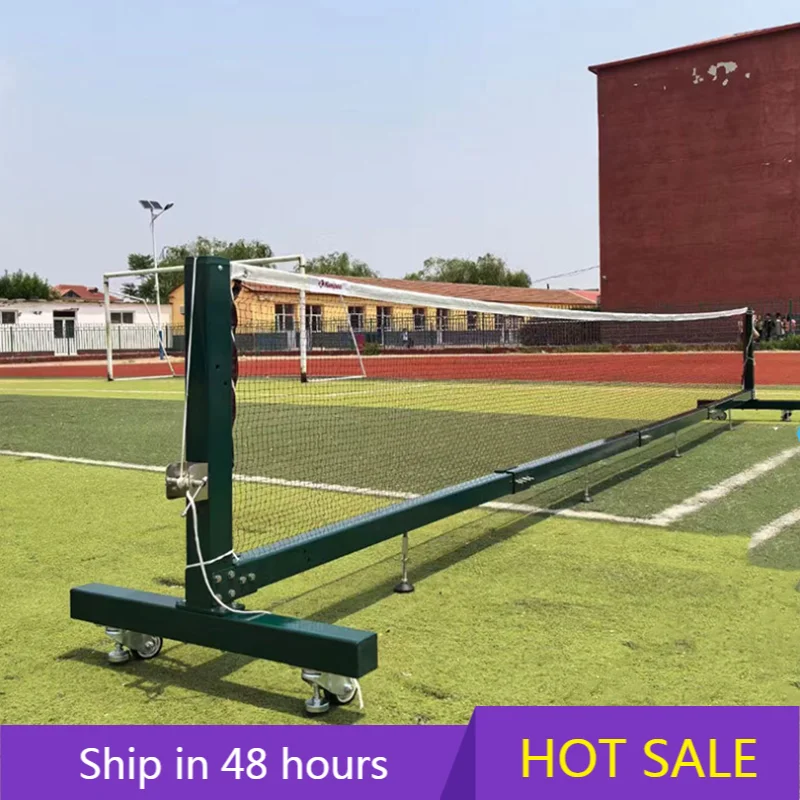 

YTYIN Professional Portable Tennis Net and Post Badminton Volleyball Post Tennis Court Aluminium Alloy Movable Tennis Post