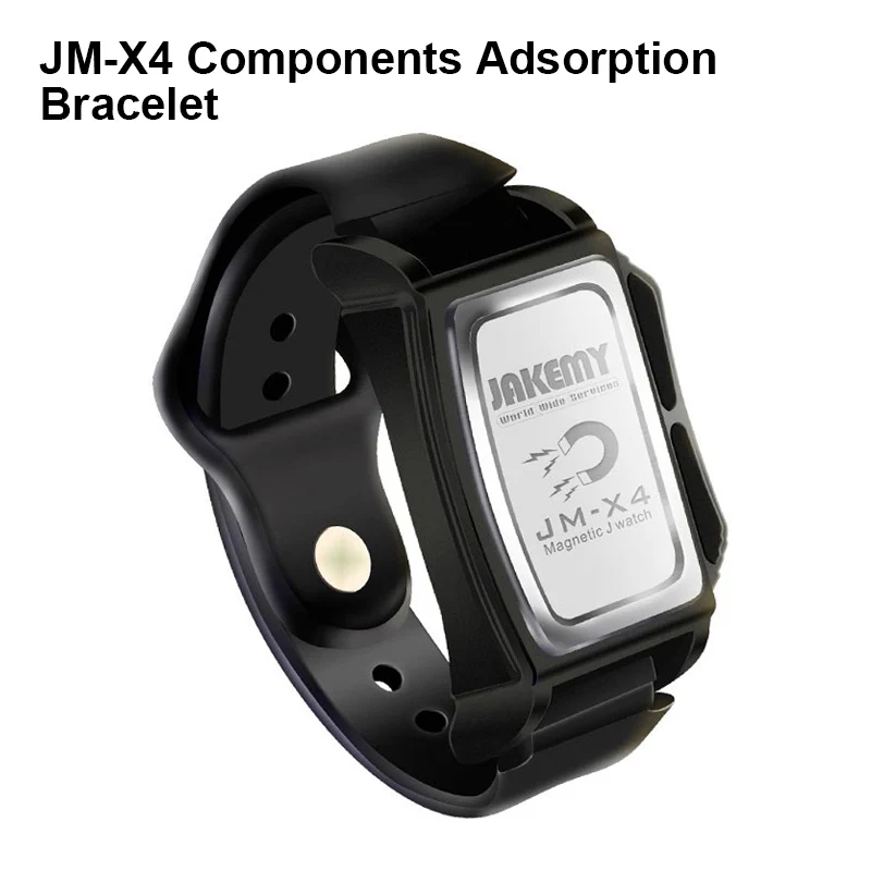 JAKEMY JM-X4 Components Adsorption Bracelet for Mobile Phone Repair Screws Nuts Nails Strong Magnetic Adsorption Holder