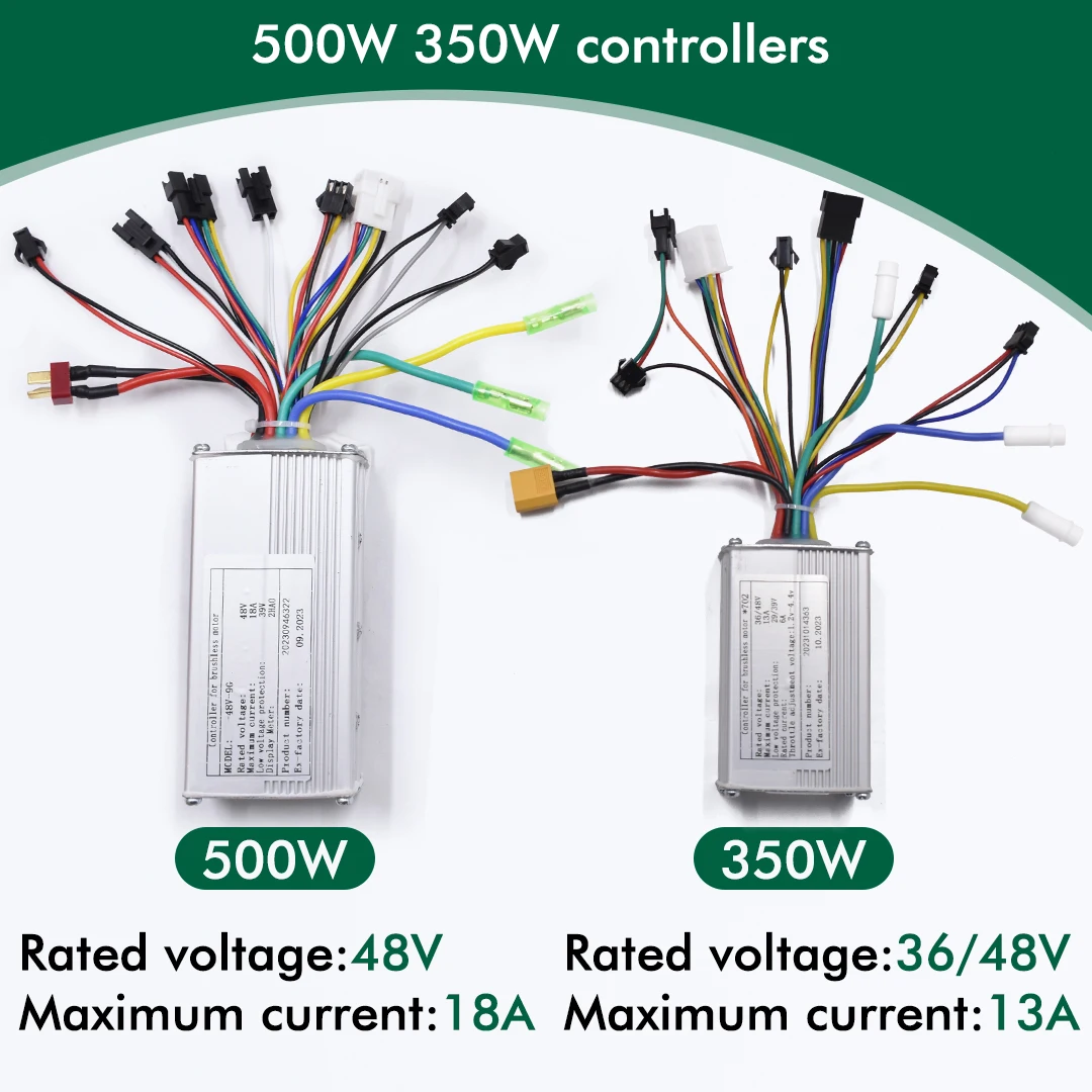 S861 350w/500w bici elettrica Scooter Controller Brushless bici elettrica Display LCD colorato misuratore Kit bici elettrica parte